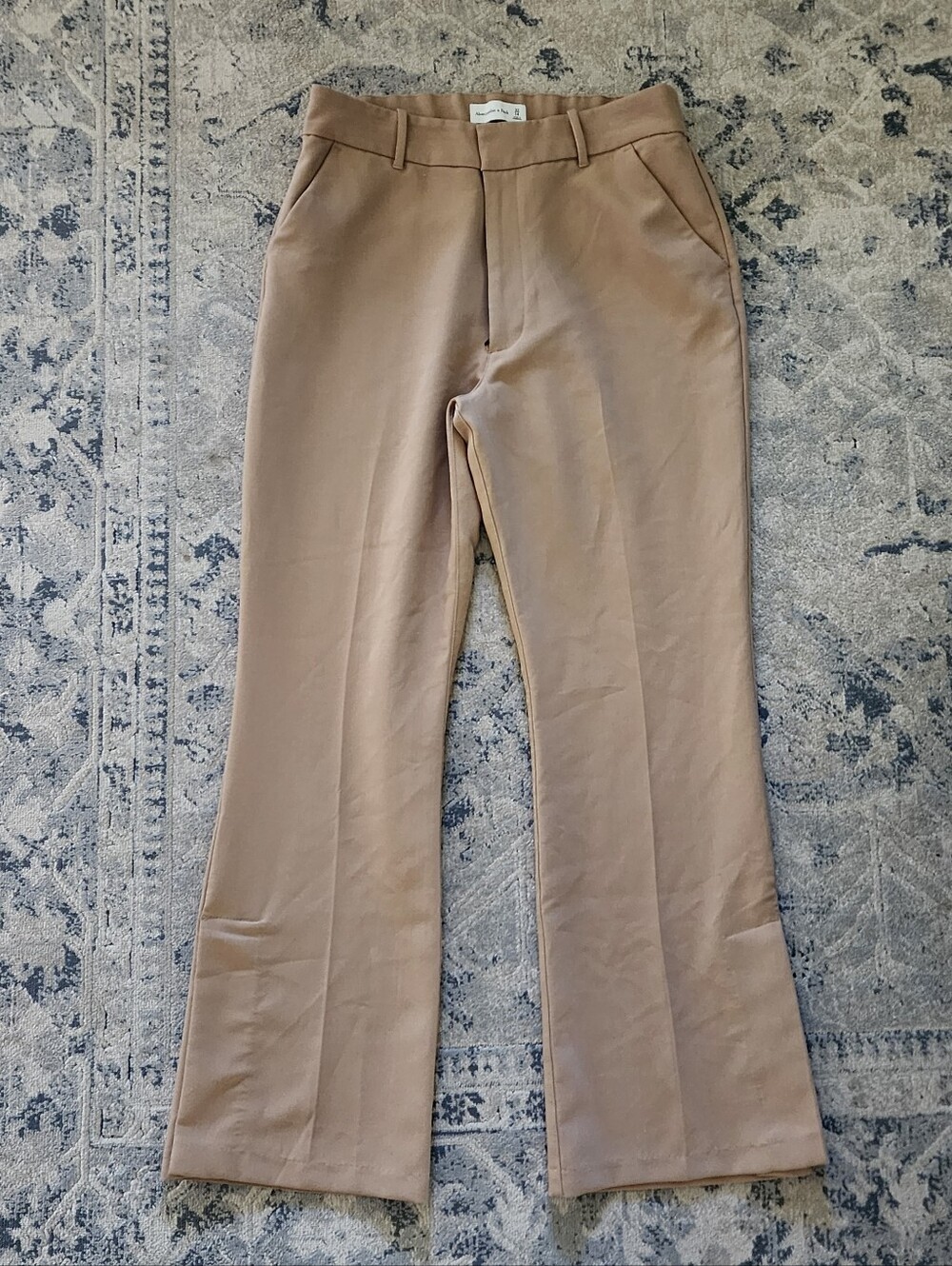Abercrombie & Fitch Pants, Straight Leg Slit Open Ankle, Sz 32, 14